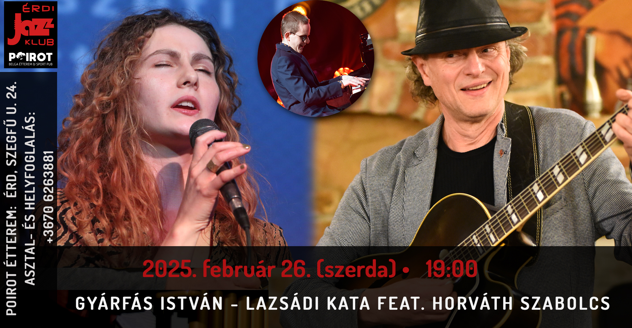 Érdi Jazz Klub: Gyárfás István - Lazsádi Kata feat. Horváth Szabolcs